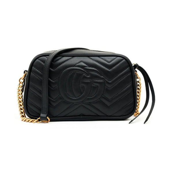 Gucci Black Small Marmont Camera Bag