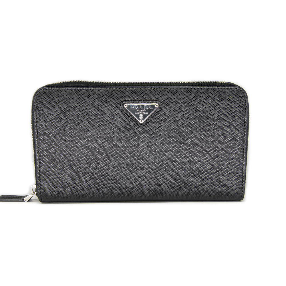 Prada triangle-logo Saffiano Leather Wallet - Farfetch